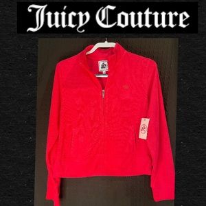 Juicy couture  size large NWT full zip up track jacket  terry cloth